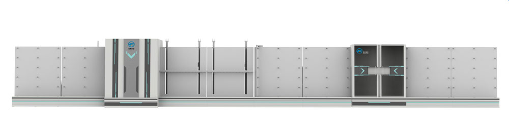  Automatic Triple Glass Gas Filling Insulating Glass Machine Production Line